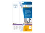 Etichette Per Cartelle A4 Bianche 59X297 Mm Carta Mobile-Rimovibile Opaca 75 Pz.