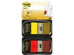 Indice Per Pennarelli Adesivi Post-It, 25,4 X 43,2 Mm, Rosso/Giallo, Vantaggio