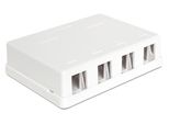 Keystone Delock LeergehäUse 4-Port