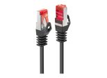 Lindy 47370 Basic Cat6 S/Ftp Kabel, Schwarz, 0.30M Patchkabel