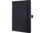 Sigel CO321 Notizbuch Conceptum - Ca. A5, Liniert, 194 Seiten, Schwarz, Softcover