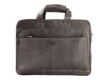 Harold's Pelle Borsa Da Ufficio Borsa A Tracolla Con Scomparto Per Laptop Antic Notebook Businessbag Taupe Marrone