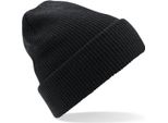 Beechfield B425 | Heritage Beanie Cappello Invernale - Colore: Nero - Taglia: Unica