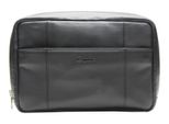 Esquire Pelle Borsa Per Utensili Spa Cosmetic Case Black Nero