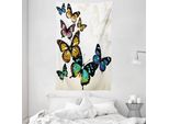Abakuhaus Arazzo Colorato E Copriletto, Monarch Shades Ombre In Morbido Tessuto Microfibra Lavabile Senza Scolorimento Stampa Digitale, 140 X 230 Cm, Multicolore