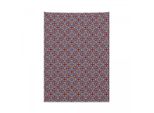 Abakuhaus Arazzo Geometrico, Composizione Caleidoscopica In Morbido Tessuto Microfibra Colori Chiari Che Non Sbiadiscono Lavabile, 110 X 150 Cm, Arancione Lavanda Nero