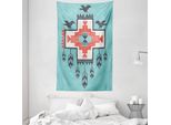 Abakuhaus Arazzo Etnico E Copriletto, Vintage, Realizzato In Morbido Tessuto In Microfibra Lavabile Senza Scolorimento, Stampa Digitale, 140 X 230 Cm, Multicolore