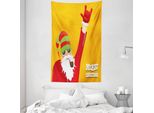 Abakuhaus Arazzo E Copriletto Indie, Ciclista Sankt-Pfeife In Morbido Tessuto Microfibra Lavabile Senza Scolorimento Stampa Digitale, 140 X 230 Cm, Verde Marigold