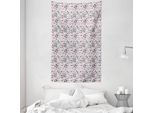 Abakuhaus Arazzo E Copriletto Eiffel, Motivo French Travel In Morbido Tessuto Microfibra Lavabile Senza Scolorimento Stampa Digitale, 140 X 230 Cm, Multicolore