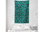 Abakuhaus Arazzo E Copriletto Con Ricci, Forest Life Funghi In Morbido Tessuto Microfibra Lavabile Senza Scolorimento Stampa Digitale, 140 X 230 Cm, Multicolore