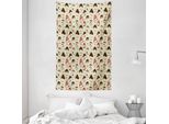 Abakuhaus Arazzo E Copriletto Con Motivo Funghi, Wild Forest Bees Dots In Morbido Tessuto Microfibra Lavabile Senza Scolorimento Stampa Digitale, 140 X 230 Cm, Multicolore