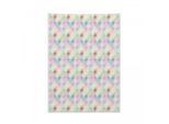 Arazzo Moderno Abakuhaus, Motivi Circolari In Morbido Tessuto Microfibra, Colori Vivaci Che Non Sbiadiscono, Lavabile, 110 X 150 Cm, Multicolore