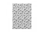Arazzo Yoga Abakuhaus, Meditazione Monocromatica In Morbido Tessuto Microfibra, Colori Chiari Che Non Sbiadiscono, Lavabile, 110 X 150 Cm, Bianco E Nero