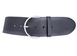 Vanzetti Pelle Cintura Hollywood Boulevard 60Mm Round Leather Belt W75 Black Nero