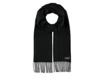 Fraas Sciarpa Cashmink® Scarf With Fringes Black Nero
