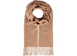 Fraas Sciarpa Cashmink® Scarf With Fringes Camel Beige