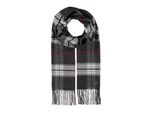 Fraas Sciarpa Cashmink® Scarf With Fraas Plaid Anthracite Grigio Multicolore