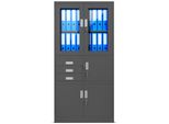 Armadio Per Archiviazione Armadio Per Ufficio Armadio In Acciaio Antracite 185X90X40