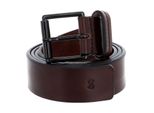 Saddler Pelle Cintura Arboga Belt W85 Dark Brown Marrone