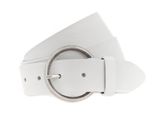 Vanzetti Pelle Cintura 35Mm Full Leather Belt W95 White Bianco