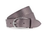 Vanzetti Pelle Cintura Glitter Radiance 30Mm Metallic Belt W80 Silvergrey Metallic Grigio