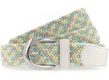 Vanzetti Cintura 30Mm Braided Women's Belt W105 Divers Colors Bianco Multicolore