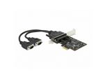 Delock - Serieller Adapter - Pcie 2,0 Low-Profile - RS-422/485 X 2 - Schwarz (90048)