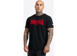 Maglietta Uomo Regular Fit LL008 One Tone Nero/Rosso Xxl Lonsdale
