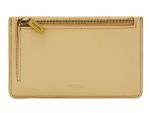 Fossil Caso Chiave Porta Carte Di Credito Logan Zip Coin Italian Straw Giallo