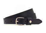 H.I.S Pelle Cintura 20Mm Leather Belt W90 Black Nero