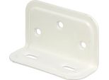 Alberts 849573 Staffa Grandangolare, In Rilievo, Con Foro Asolato, Plastificata Bianca, 25 X 40 X 70 Mm, Set Da 20
