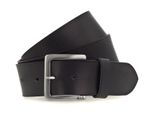 H.I.S Pelle Cintura 45Mm Leather Belt W80 Black Nero