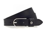 H.I.S Pelle Cintura 25Mm Leather Belt W85 Black Nero