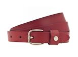 H.I.S Pelle Cintura 25Mm Leather Belt W105 Red Rosso