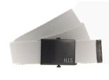 H.I.S Cintura Tape Belt W95 White Bianco