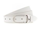 H.I.S Pelle Cintura 25Mm Leather Belt W105 White Bianco