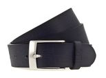 H.I.S Pelle Cintura 30Mm Leather Belt W110 Navy Blu