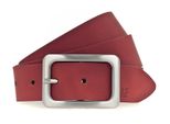 H.I.S Pelle Cintura 35Mm Leather Belt W80 Red Rosso