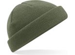 Beechfield B43R | Recycled Mini Fisherman Beanie - 100% Poliestere Riciclato - Farbe: Verde Oliva - Taglia: Taglia Unica