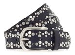 Vanzetti Pelle Cintura Belt 35MM W85 Navy Blu Scuro