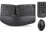Perixx PERIDUO-606A It, Set Di Tastiera E Mouse 3 In 1, Senza Fili, Ergonomico