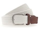 Vanzetti Cintura Braided Women's Belt W80 Cream White Bianco