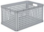 Keeeper 1088513000000 Cestino Portaoggetti Keeeper "Robert"", 64 Litri, Grigio Nordico"