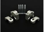 Riser Manubrio Zieger Compatibile Con Bmw R 1200 Gs Lc / R 1250 Gs 40 Mm Argento