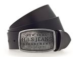H.I.S Pelle Cintura 40Mm Leather Belt W110 Black Nero