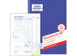Avery Zweckform® 1743 1743 Libro Cassa A5 2X40 Fogli Sd Blu