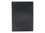 Esquire Pelle Caso Di Identificazione Logo Passport Cover Black Nero