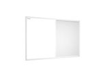 Lavagna In Sughero Bianco E Magnetica Bianca Combi 90X60Cm Cornice Bianca In Legno Laccato