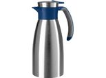 Emsa N4120100 Caraffa Sottovuoto Emsa Soft Grip, 1,0 Litri, Acciaio Inox / Blu