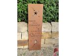 Targa Poetica In Acciaio Inox "Sentiero Verso Le Stelle"""